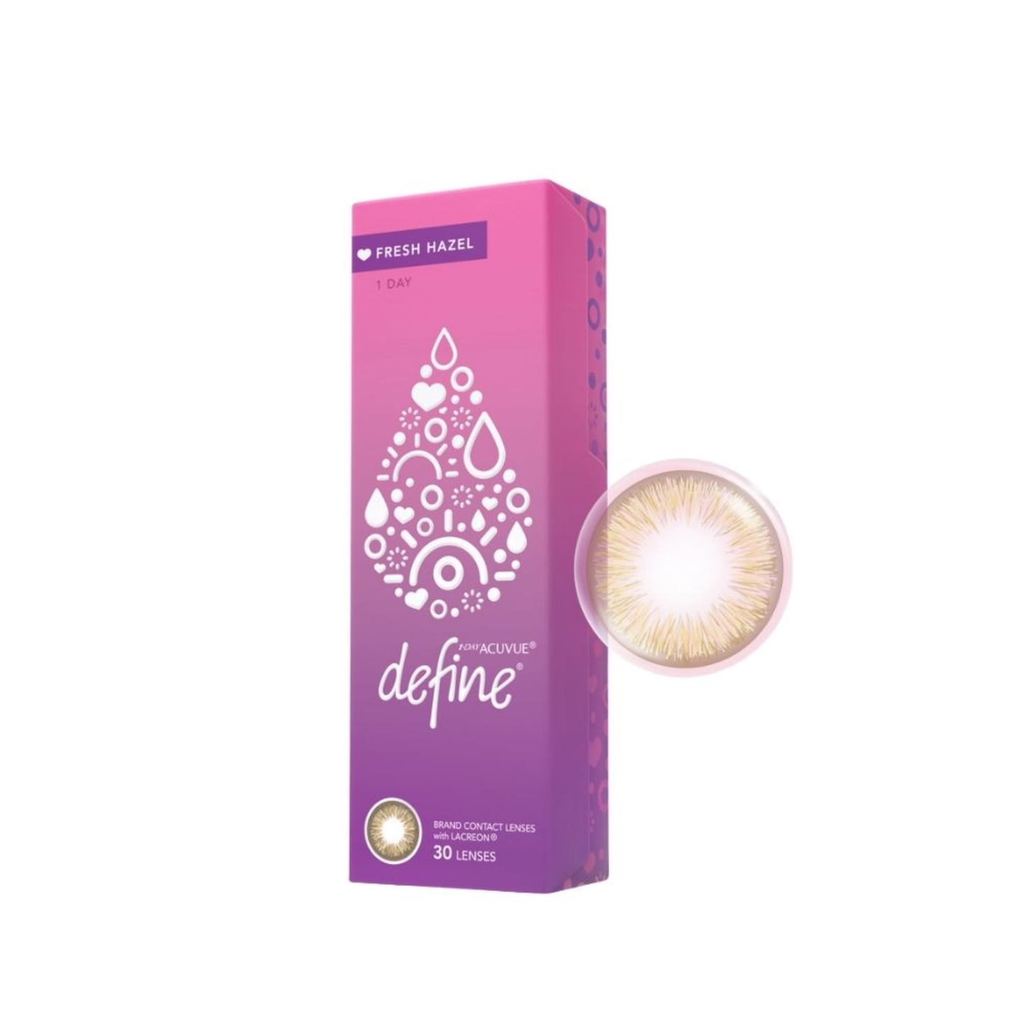 1-Day Acuvue Define Fresh - Daily Colored Lenses (30 Pack)