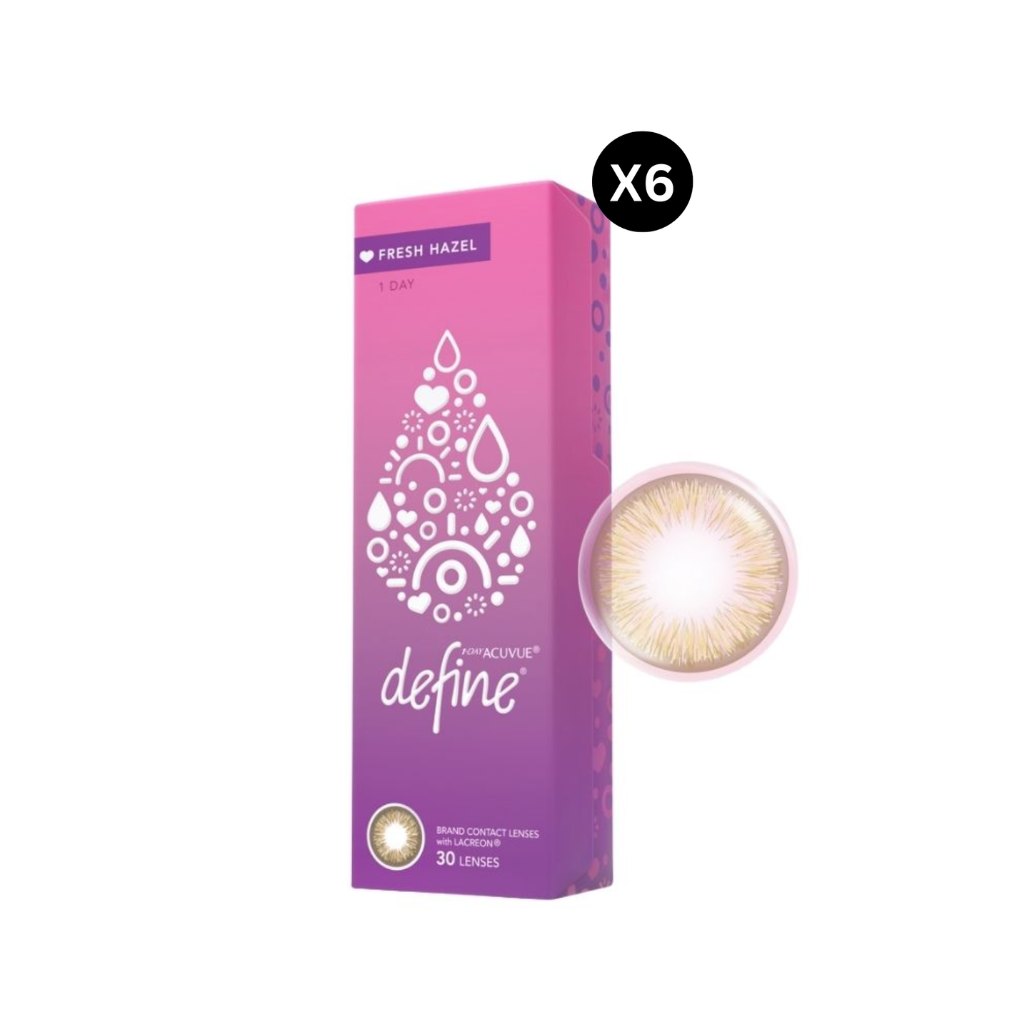 1-Day Acuvue Define Fresh - Daily Colored Lenses (30 Pack)