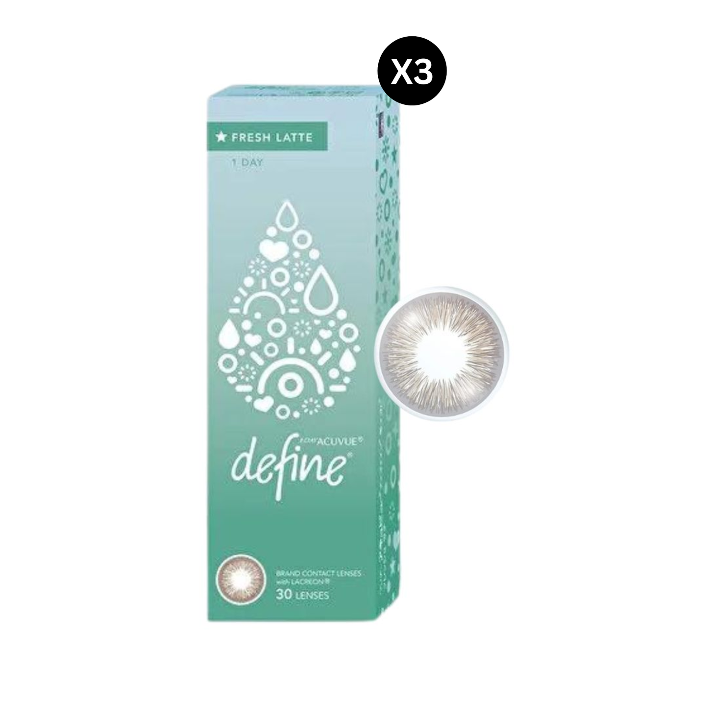 1-Day Acuvue Define Fresh - Daily Colored Lenses (30 Pack)