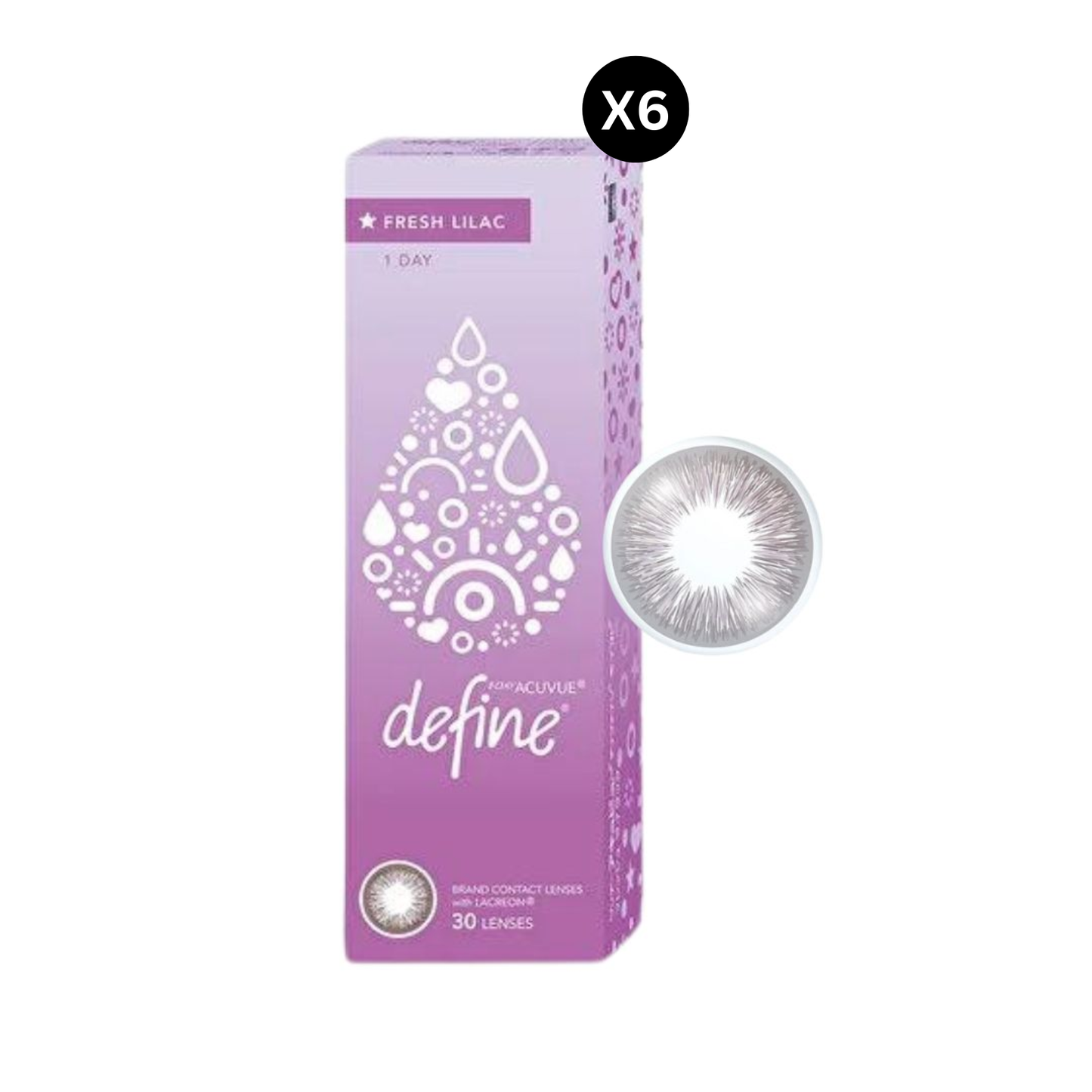 1-Day Acuvue Define Fresh - Daily Colored Lenses (30 Pack)