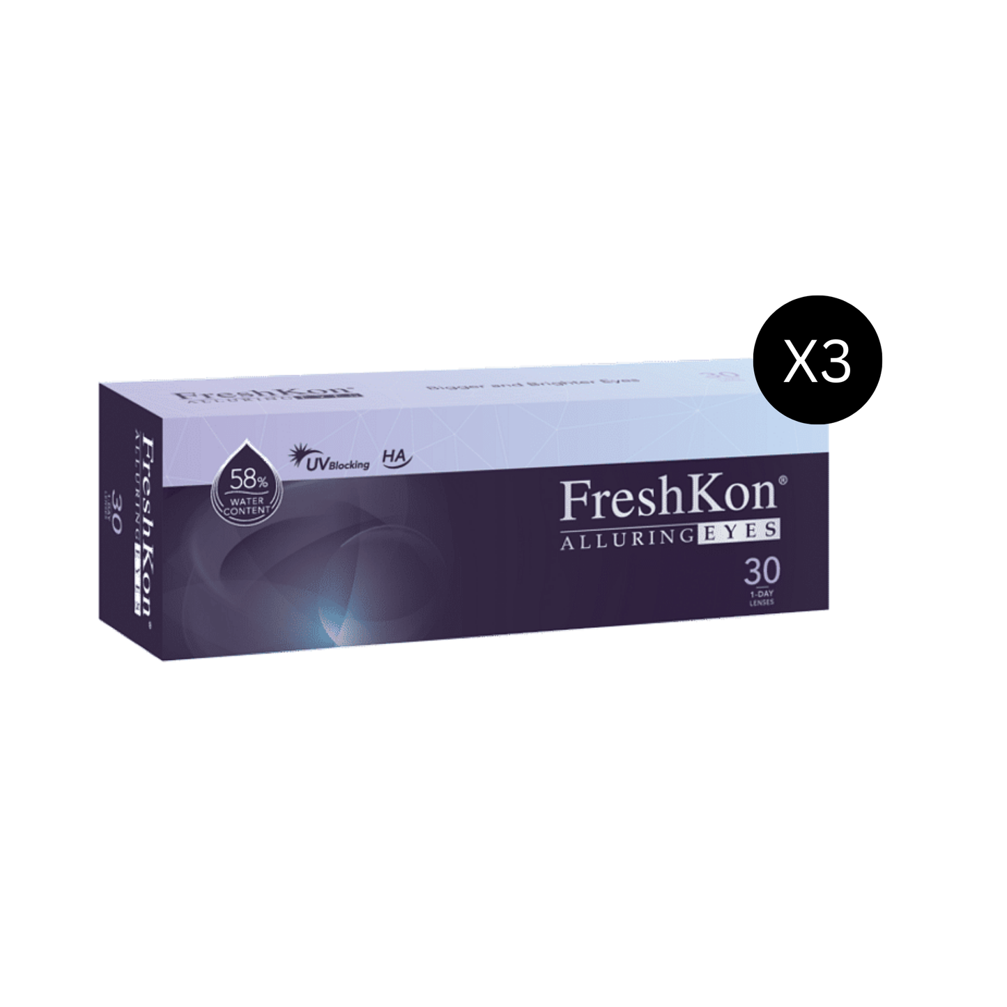 FreshKon Alluring Eyes 1-Day - Daily Colored Lenses (30 Pack)