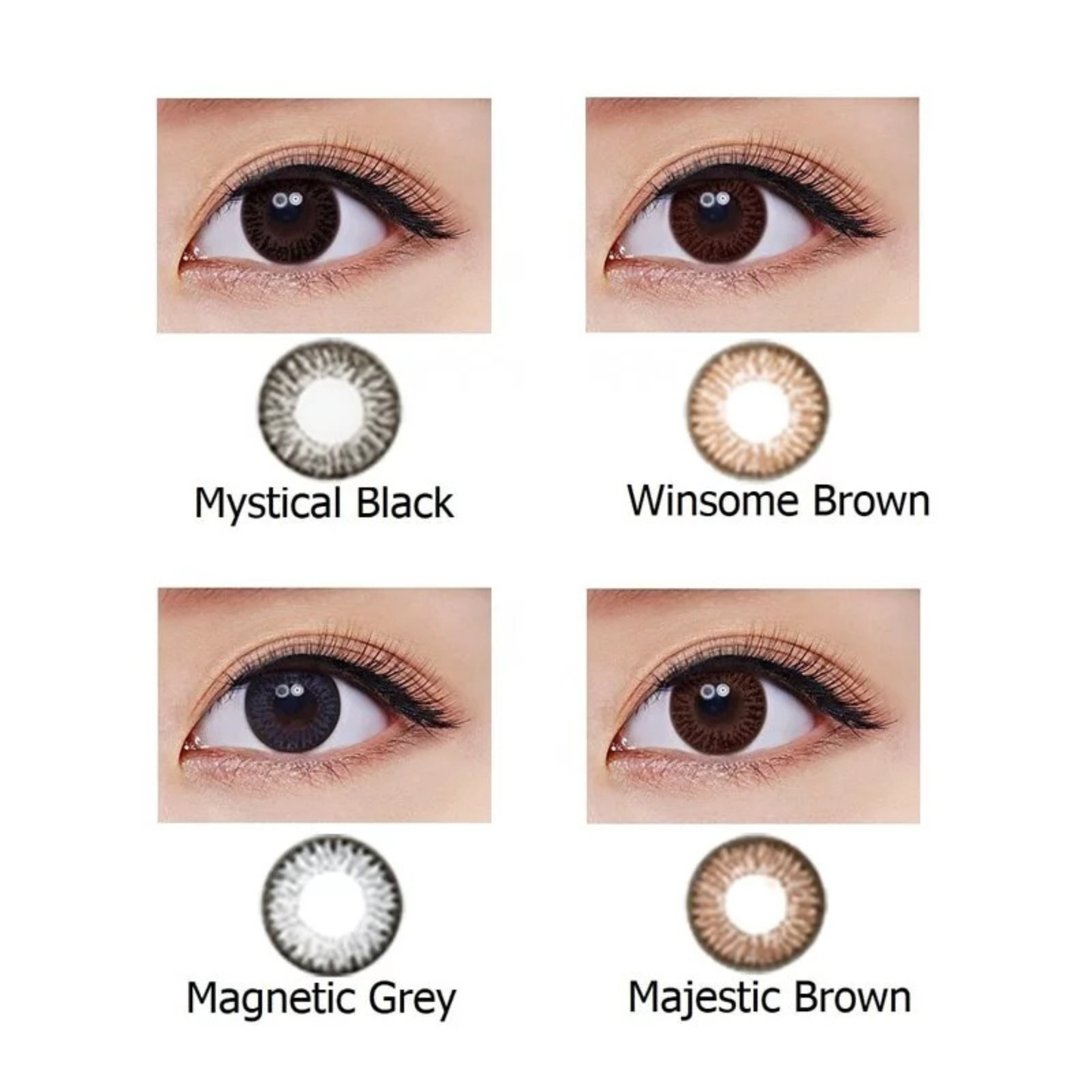 FreshKon Alluring Eyes 1-Day - Daily Colored Lenses (30 Pack)