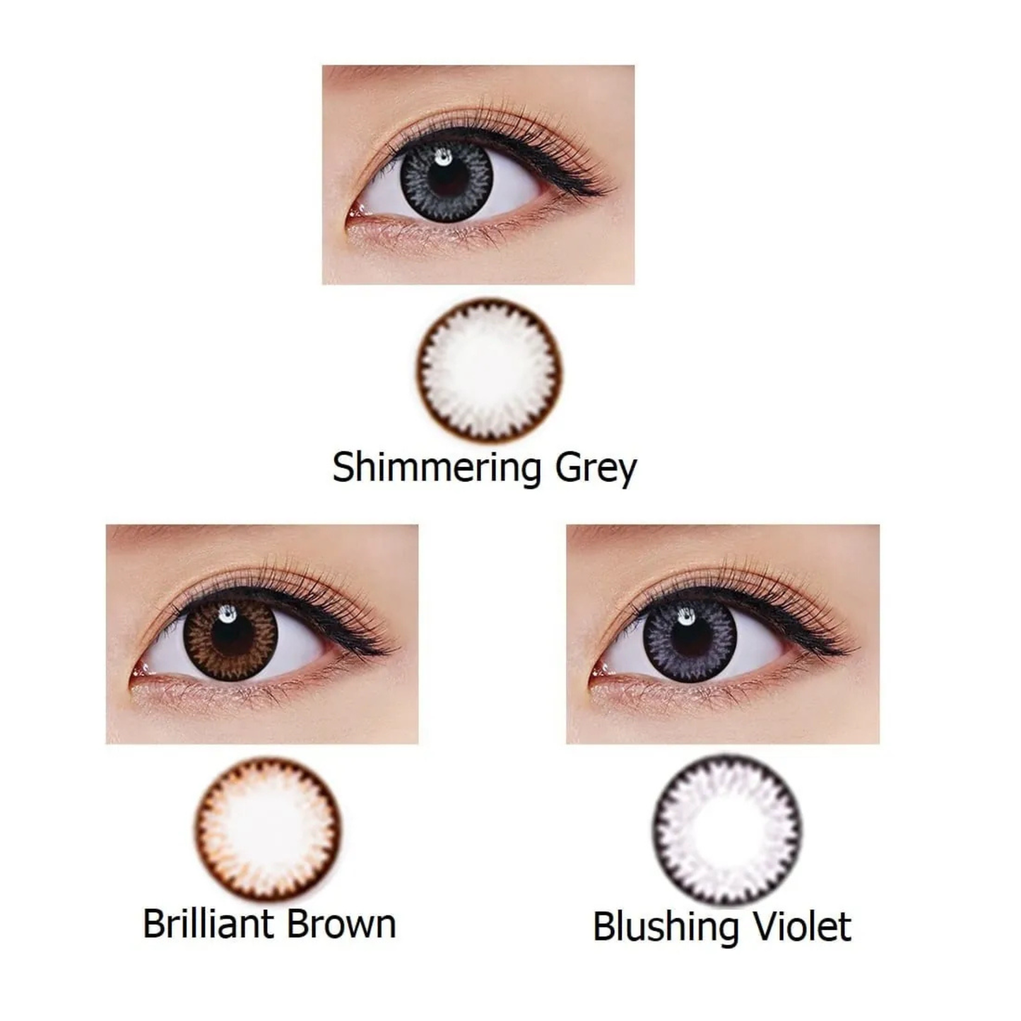 FreshKon Colors Fusion 1-Day - Daily Colored Lenses (30 Pack)