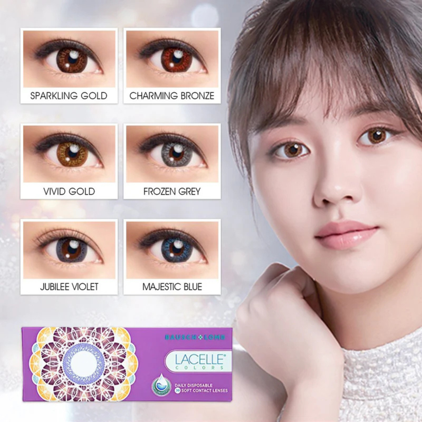 Lacelle Colors - Daily Colored Lenses (30 Pack)